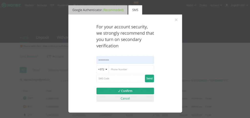 آموزش صرافی هات بیت hotbit